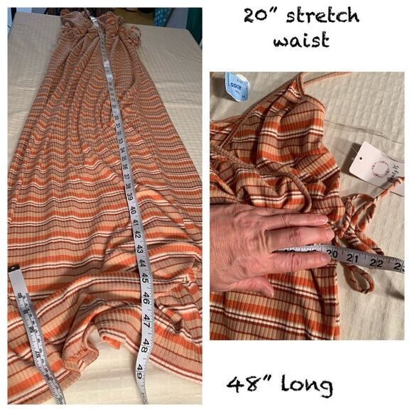 NWT Trendy JS striped maxi dress - Picture 4 of 8